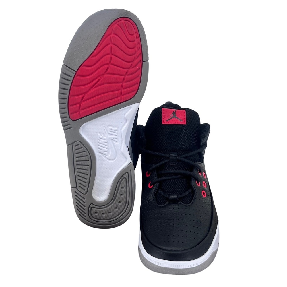 Nike Men's Jordan Max Aura 5 Shoes Size 10.5 Black Cement Red White DZ4353-061‎ - Picture 3 of 11